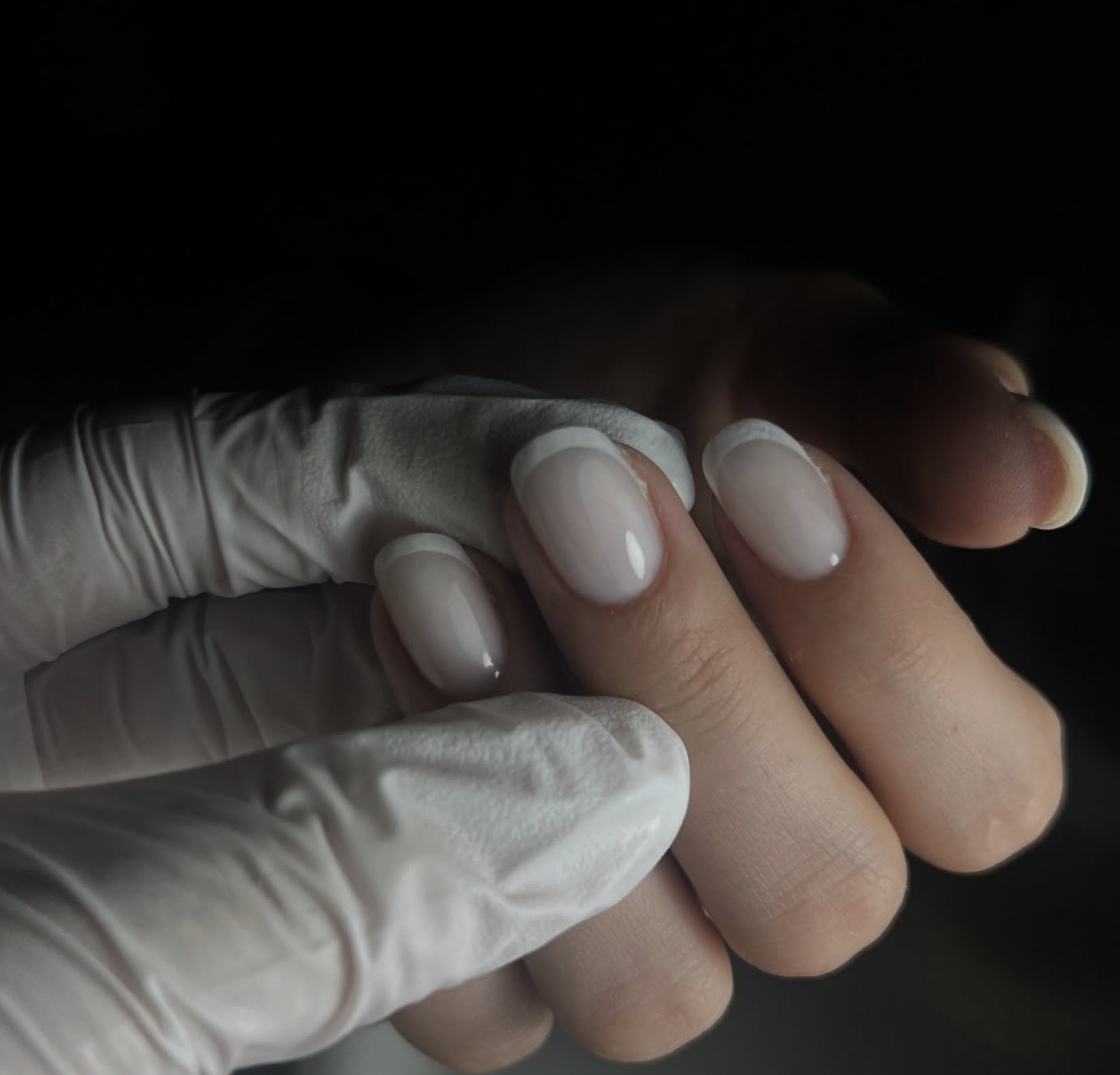 Milky nails